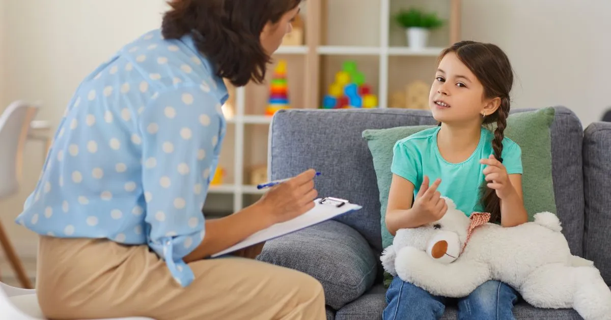 Child receiving ADHD treatment with supportive strategies to improve focus, behaviour and daily functioning.